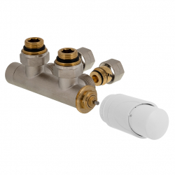 Designová termostatická sada 343 / 344 základní poniklování