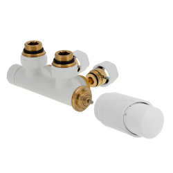Designová termostatická sada 343 / 344 bílá