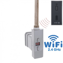Topná tyč Home Plus WiFi, D-profil matný chrom