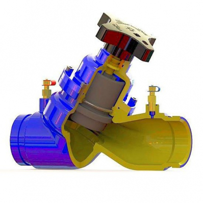 Ručný vyvažovací ventil 447 - drážkový spoj