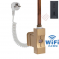 Topná tyč Home Plus WiFi, obdélníkový profil světlá matná zlatá
